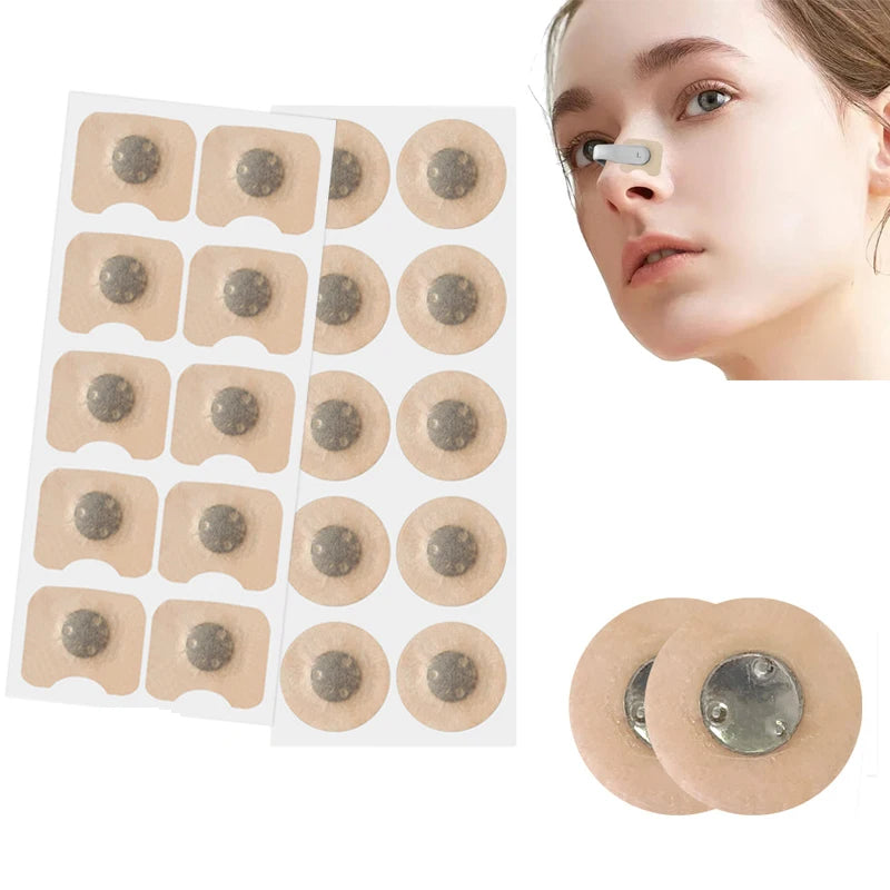10/120/200Pcs Magnetic Nose Strips Pack of Anti-Snoring Nose Strips Nose Strips Magnetic Breathing Strip Accessory Improve Sleep
