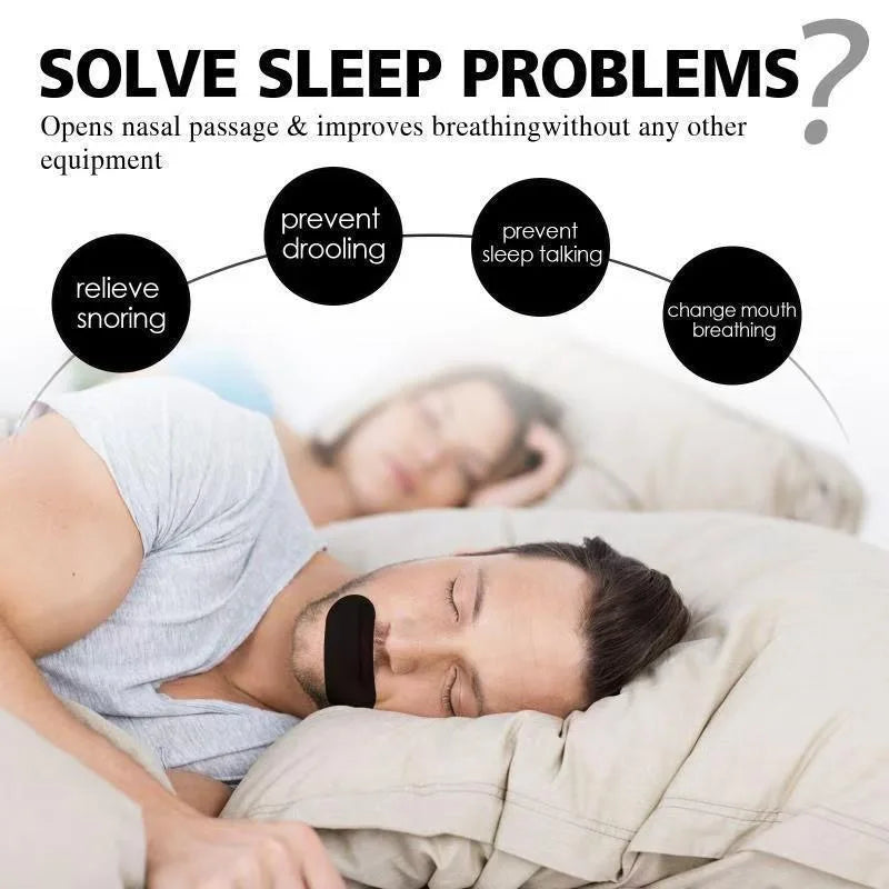 30/60Pcs anti Snoring Mouth Tape Medical Grade Sleep Strips for Snoring Relief & Breathing Gentle Nasal Tape for Travel Home Use